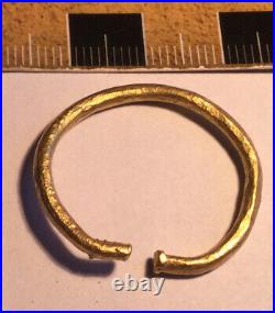 CELTIC Solid GOLD TORC MONEY Coin Ex near Winchester, ENGLAND 150-50BC