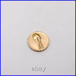 Cartier 1970 Head Or Tail Horse Coin In Solid 14Kt Yellow Gold