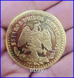 Centenario Coin Custom 10k Solid Yellow Gold 50 Pesos 1947 Mexico Mexican Coin Centenario Coin Custom 10k Solid Yellow Gold 50 Pesos 1947 Mexico Mexican Coin