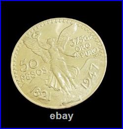 Centenario Coin Custom 10k Solid Yellow Gold 50 Pesos 1947 Mexico Mexican Coin Centenario Coin Custom 10k Solid Yellow Gold 50 Pesos 1947 Mexico Mexican Coin