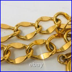 Chanel Gold Metal Double Chain Coin Belt Vintage 1607-100-22520