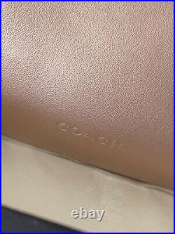 Coach 1941 Metallic Pink/gold Leather Tea Rose Kisslock Coin Purse 28693 Euc