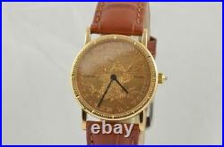 Corum 10 Dollar Coin Liberty Women's Watch 1 3/32in 18K 750 Solid Gold Quartz