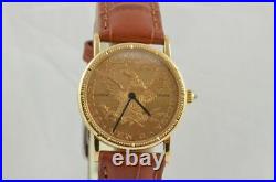 Corum 10 Dollar Coin Liberty Women's Watch 1 3/32in 18K 750 Solid Gold Quartz