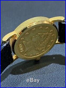 Corum 18k Gold $5 Coin Ladies Watch