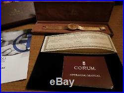 Corum $20 Gold Coin Watch With 18k Gold Mesh Bank