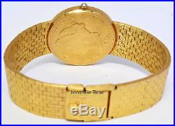 Corum Double Eagle Twenty $20 US Gold Coin 1904 Quartz Bracelet Watch Box/Papers