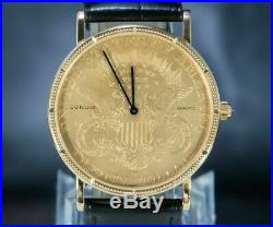 Corum Liberty Double Eagle Gold Coin Watch $20 1877 United States SOLID GOLD
