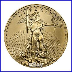 Daily Deal! 2017 $5 1/10 Troy oz. American Gold Eagle Coin SKU44733