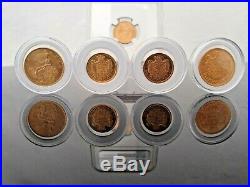 Denmark Rare Lot 5 X Solid Gold Coins 21.6 Kt Scarce Mintage 31.36gr Ngc Ms64