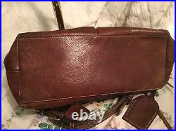 Dooney Bourke Florentine Leather LUCY Hobo Slouch Bag Natural Brown + Coin Purse