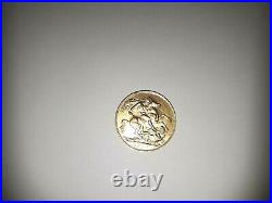 Edward V11 1910 Full Sovereign Coin 22ct Solid Gold 8 Grams