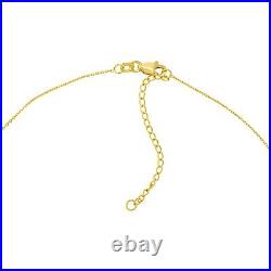 Engravable Round Disc Pendant Necklace 14K Solid Gold Double Layered Cable Chain
