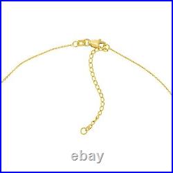 Engravable Round Disc Pendant Necklace Solid 14K Real Gold Layered Chain Women