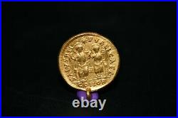 Extremely Rare Authentic Ancient Byzantine Gold Coin Weighing 3.6GR Good Quality