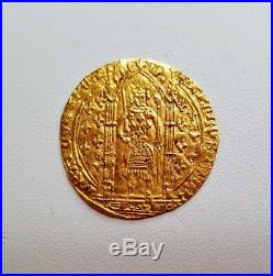 France Medieval Rare Gold French Coin Of The Middle Ages 1364-1380 Charles V