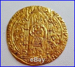 France Medieval Rare Gold French Coin Of The Middle Ages 1364-1380 Charles V