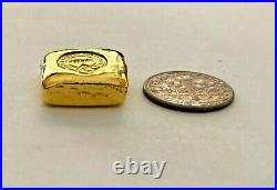 GOLD #006 of 100 GOLD 1oz. 9999 Bricor hand poured gold bar one troy oz
