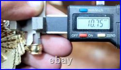 GOLd 10k Playing Card poker Ace casino gamble blackjack charm Pendant luck solid