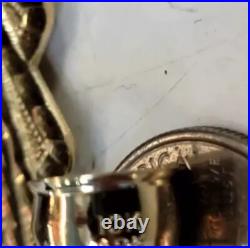 GOLd 10k Playing Card poker Ace casino gamble blackjack charm Pendant luck solid
