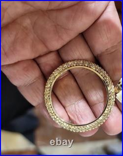GOLd 14k Cuban Bezel 50 pesos pendant Mexico moneda centenario solid frame bisel GOLd 14k Cuban Bezel 50 pesos pendant Mexico moneda centenario solid frame bisel