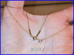 GORGEOUS AUTHENTIC TIFFANY 750 18k SOLID GOLD DIAMOND BY THE YARD NECKLACE $1125 GORGEOUS AUTHENTIC TIFFANY 750 18k SOLID GOLD DIAMOND BY THE YARD NECKLACE $1125