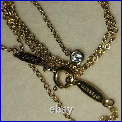 GORGEOUS AUTHENTIC TIFFANY 750 18k SOLID GOLD DIAMOND BY THE YARD NECKLACE $1125 GORGEOUS AUTHENTIC TIFFANY 750 18k SOLID GOLD DIAMOND BY THE YARD NECKLACE $1125