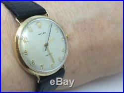 Gents 1966 Rolex precision 9ct solid gold with coin edge case (TAKE A L@@K)