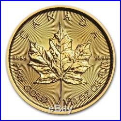 Gold Canadian Maple Leaf 1/10 oz Coin