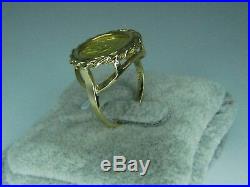 Gold Panda Coin Ring 1988 5 Yuan 24 Karat Coin Mounted on 14K solid gold Ring Gold Panda Coin Ring 1988 5 Yuan 24 Karat Coin Mounted on 14K solid gold Ring