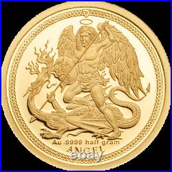 Golden Angel 2018 Goldmünze Isle of Man 0,5 g 999 Le Grand Mint-Shop Gold coin