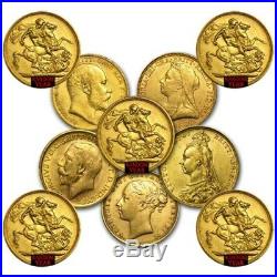 Great Britain Gold Sovereign Coin Avg Circ Random Year 0.2354 oz