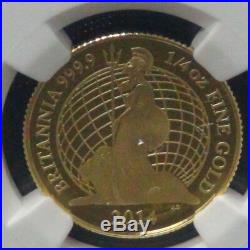 Great Britain UK 2014 Britannia 1/4oz £25 Gold Proof Coin NGC 70
