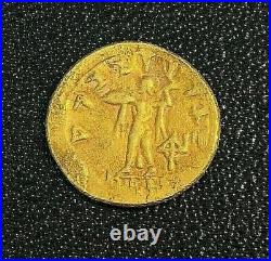 Greece Alexander Nike standing l. Holding wreath Genuine Solid GOLD 22k coin
