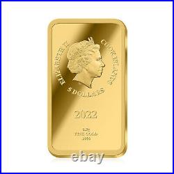 Harry Potter Neville 0.5g Solid Gold Coin Bar 0.9999 $5 Dollar Cook Islands 2022
