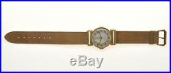 Henglebert vintage deco 1928/33 18k 30mm unisex solid gold coin style watch