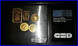 Huge Solid Gold Bar & Coin Pendants Lot 24k 22k 18k 14k Not Scrap! 38.7 Grams