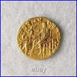 Indo Greek Bactrian Gold Coin 1.8 gm Old Antique Solid Gold High Carat #658