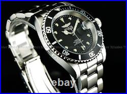Invicta Men Coin Edge Submariner Pro Diver Automatic NH35 Blk Dial SS Watch