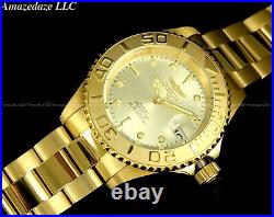 Invicta Men Pro Diver Coin Edge 24J Auto NH35A Stainless St CHAMPAGNE DIAL Watch