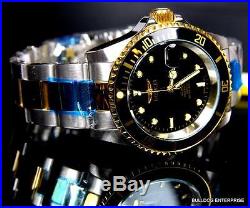 Invicta Pro Diver Silver Gold 2 Tone Black Coin Bezel NH35A Automatic Watch New