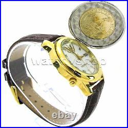 JF KENNEDY 1 Dollar Coin Watch US President Watch Authentic Coin with Date PW1