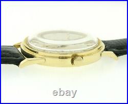 LeCoultre Master Mariner 14k Gold Automatic Bumper Coin Edge Bezel Watch P812