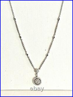 Look Solid 18k White Gold & Diamond Necklace- See Other Jewelry, Gold, Coins