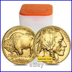 Lot of 10 1 oz Gold American Buffalo $50 Coin BU (Random Year)