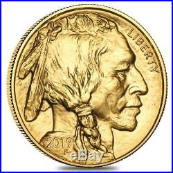 Lot of 10 2019 1 oz Gold American Buffalo $50 Coin BU