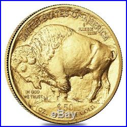 Lot of 10 2019 1 oz Gold American Buffalo $50 Coin BU