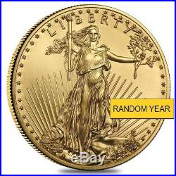 Lot of 2 1/2 oz Gold American Eagle $25 Coin BU (Random Year)