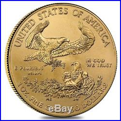 Lot of 2 1 oz Gold American Eagle $50 Coin BU (Random Year)