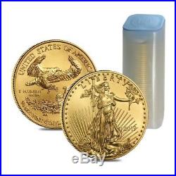 Lot of 2 2019 1/4 oz Gold American Eagle $10 Coin BU
